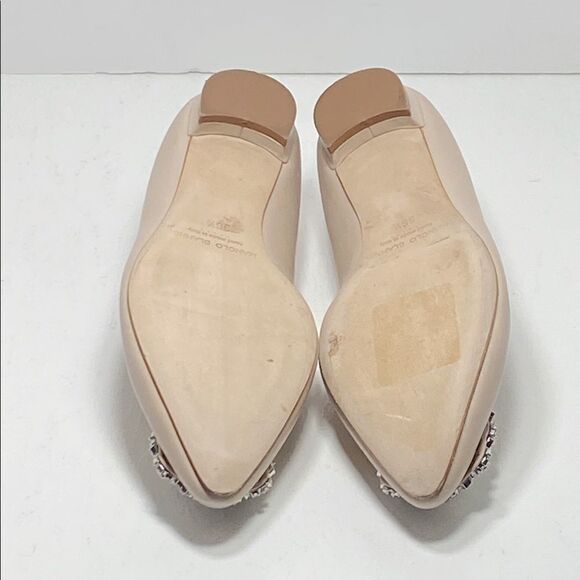 Manolo Blahnik Hangisi 25 Embellished Leather Flats size 36.5 - Picture 10 of 10